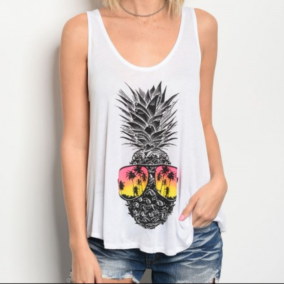 . Tops - ❤LAST 1 PINEAPPLE TANK TOP